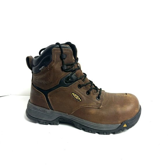Keen Mens Chicago 6” Waterproof Boot Brown Size 8.5 M